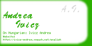 andrea ivicz business card